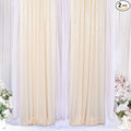 ShiDianYi Sequin-Backdrop Ivory 2 Panels 4FTx6FT Sparkle Wedding & Birthday by ShiDianYi