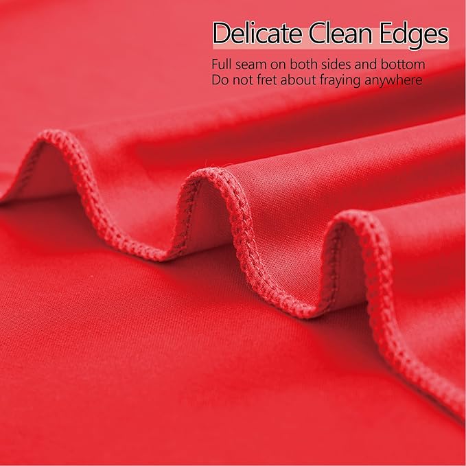 10ft x 10ft Thick Red Backdrop Curtains - Image 5