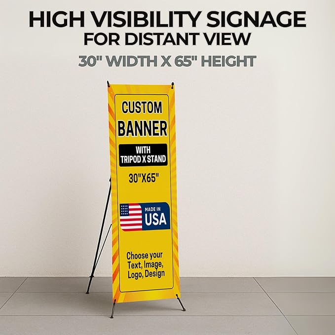 Custom Banner With X Stand By Dreamcontroller | Personalized X Banner Stand - Image 5