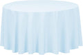 LTC LINENS Baby Blue Tablecloth 120 in Round by LTCLINENS
