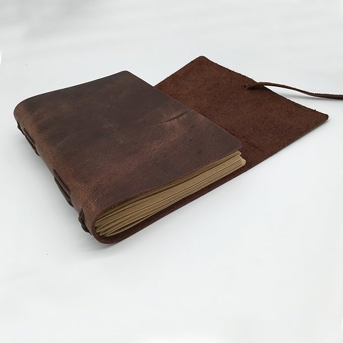Leather Journal Notebook for Men & Women, A5 Size Diary, 6.2x8.5 Inch, Vintage - Image 5