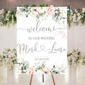 Personalized Welcome To Our Wedding Sign, Wedding Decorations, Flowers Wedding by Custom