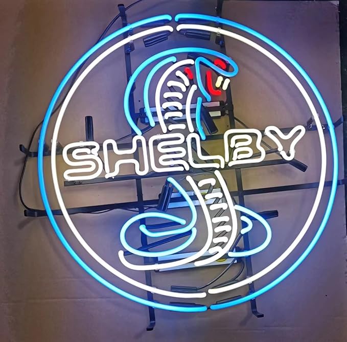 Neon Signs Beer Bedroom Shelby Cobra Round Glass Neon Signs by Hvkeer