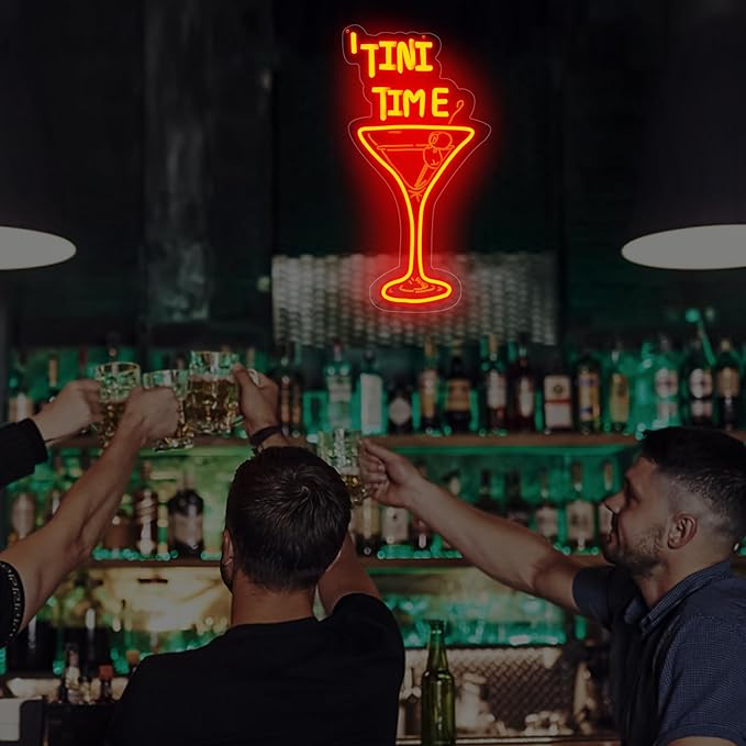Tini Time LED Neon Sign, Martini Neon Sign - Image 8
