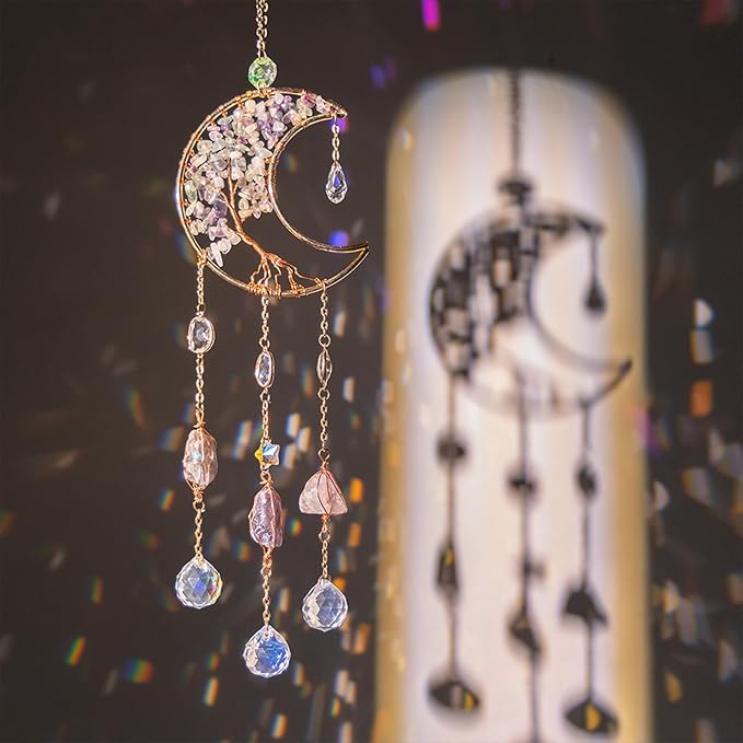 TUOKING Crystal Moon Suncatchers by TUOKING
