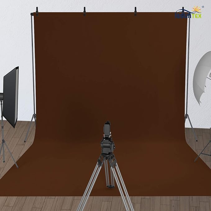 ISSUNTEX 5X7 ft/1.5X2.1 Meters Brown Background Photo Backdrop, Photo Studio - Image 2