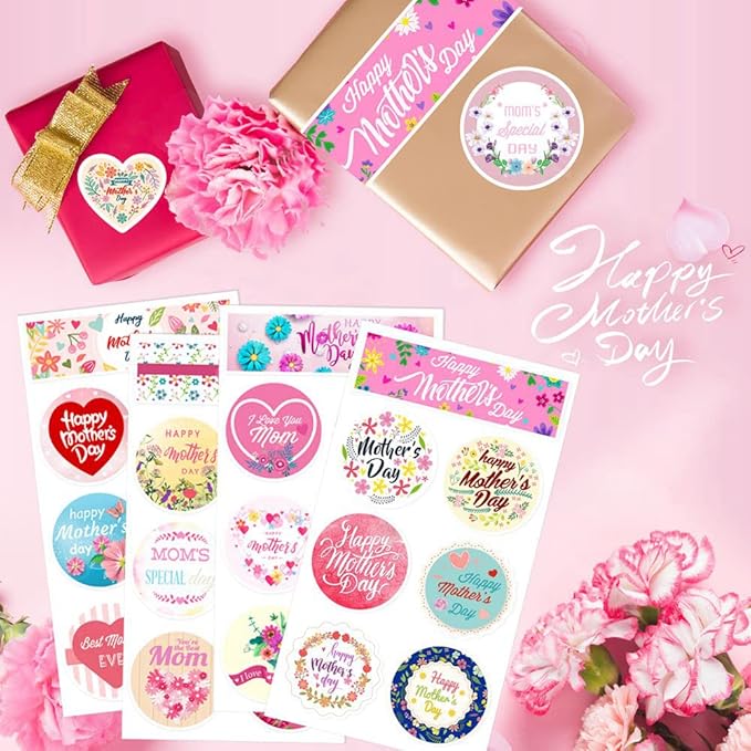 Mothers Day Stickers, Happy Mother's Day Labels Stickers - Image 6