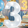 Pooqla LED Light Up Numbers, Warm White and Cool White Decorative Lighted by Pooqla