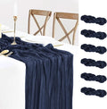 6 Pack Navy Blue Cheesecloth Table Runner Summer 10FT Sheer Navy Cheese Cloth by BlueTopCoLtd