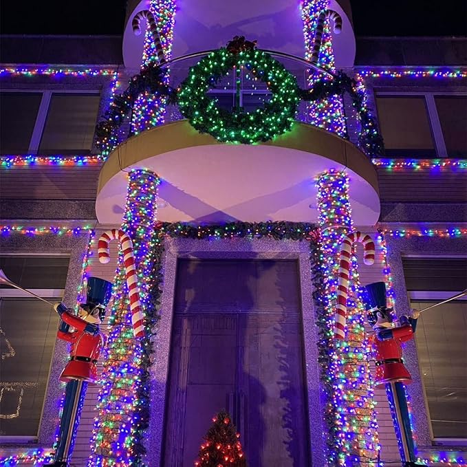 YEGUO Christmas Lights, 165ft 500 LED String Light Multicolor - Image 3