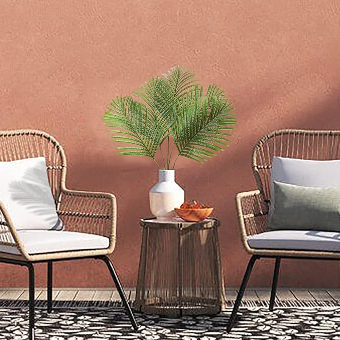 Large Artificial Palm Leaves Palm Fronds Tropical Leaves Areca Palm Branches - Image 4