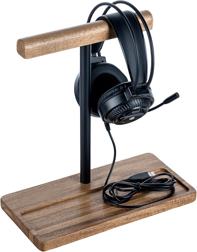 FARM IN Solid Acacia Wood Headphone Stand - Image 4