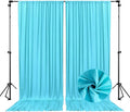 10 x 7 Feet Sky Blue Backdrop Curtain by ZEBMOON