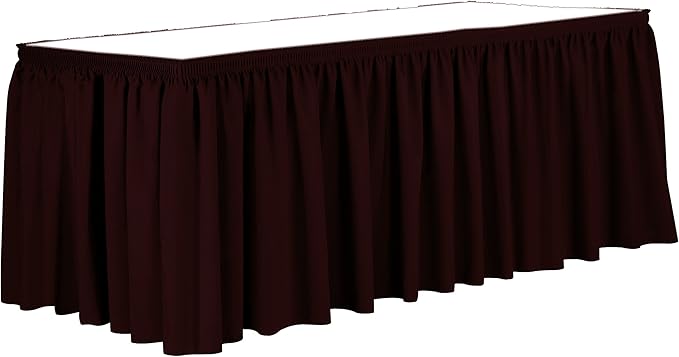 Ultimate Textile Pleat Polyester Fabric Table Skirt by UltimateTextile