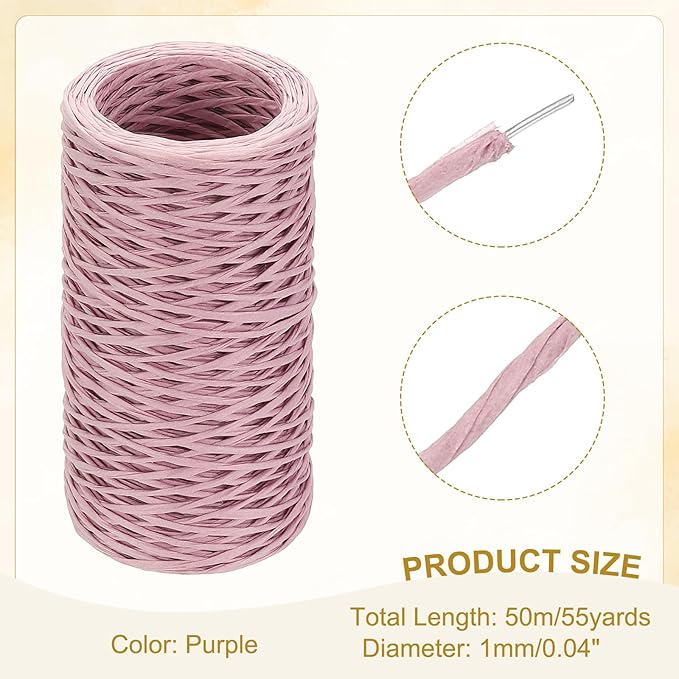 uxcell 164 Feet Floral Wire, 1mm Vine Bind Wire - Image 2