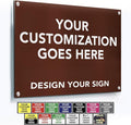 SPEEDYORDERS Custom Aluminum Business Sign, Rustic Modern Style, 36x24 Inches by SpeedyOrders