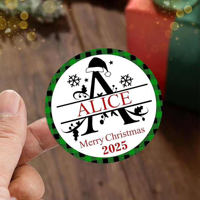 CALLIE Personalized Christmas Stickers - Image 2