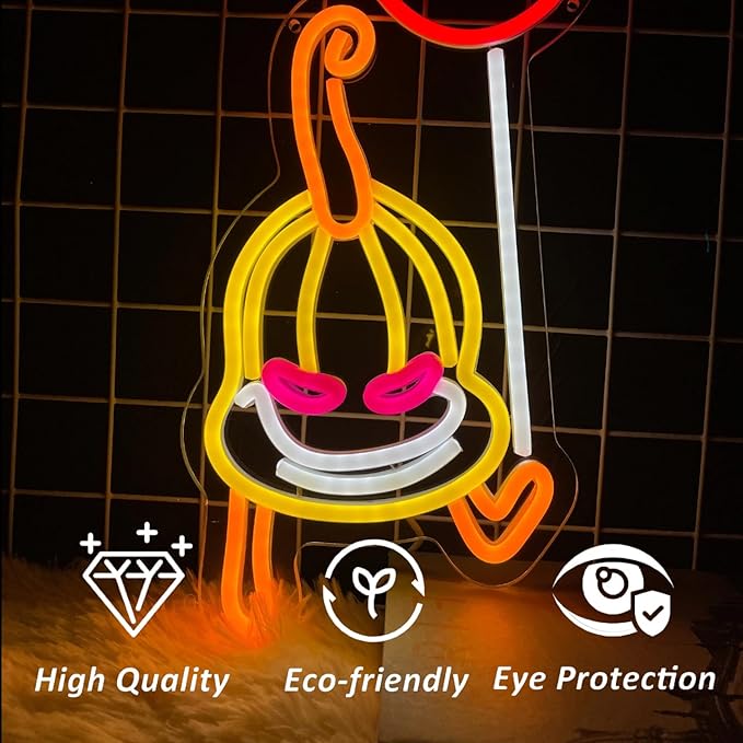 Halloween Neon Sign Pumpkin Balloon LED Lights Signs - Image 3