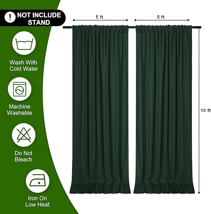 DWCN 10x10 FT Backdrop Curtains - Image 2