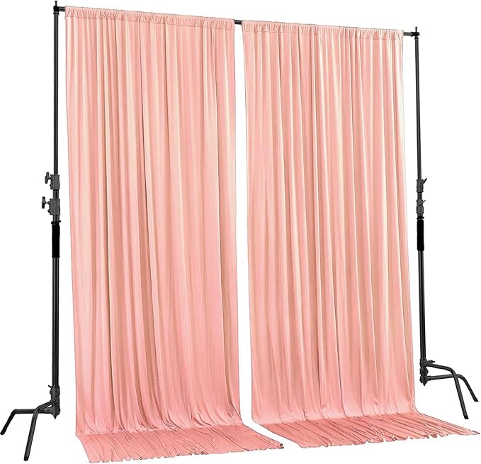 AK TRADING CO. 10 feet x 8 feet IFR Polyester Backdrop Drapes Curtains Panels - Image 2