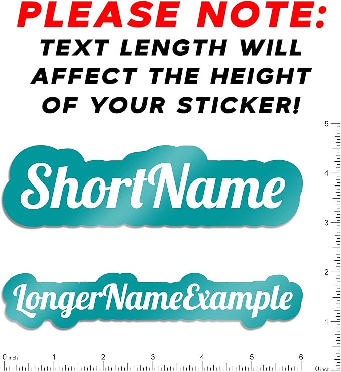 VulgrCo Custom Name Vinyl Stickers - Image 6