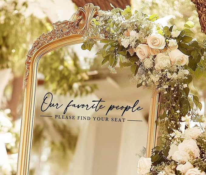 Our Favorite People Decal for Calligraphy Wedding Seating Chart Sign for Vinyl - Image 5