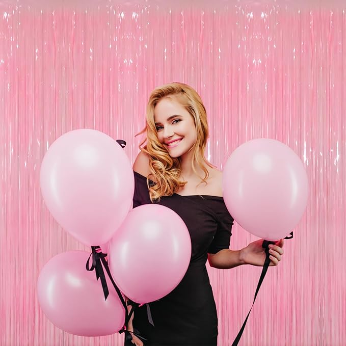 GOER 3.2 ft x 8.2 ft Metallic Tinsel Foil Fringe Curtains Party Photo Backdrop - Image 4