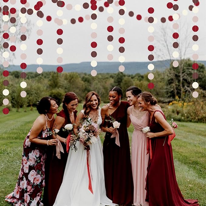 Brown Burgundy Champagne Dusty-Pink Party-Decorations - Image 7
