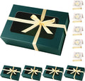 Green Large Gift Boxes with Window, 13.5"x9"x4.3" Bridesmaid Boxe by TIACABO
