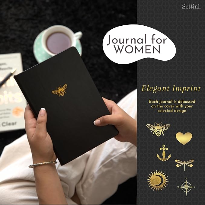 SETTINI Lined Journal, 192 Archival-Quality Pages, QuillEase Bleed-Free Paper - Image 3