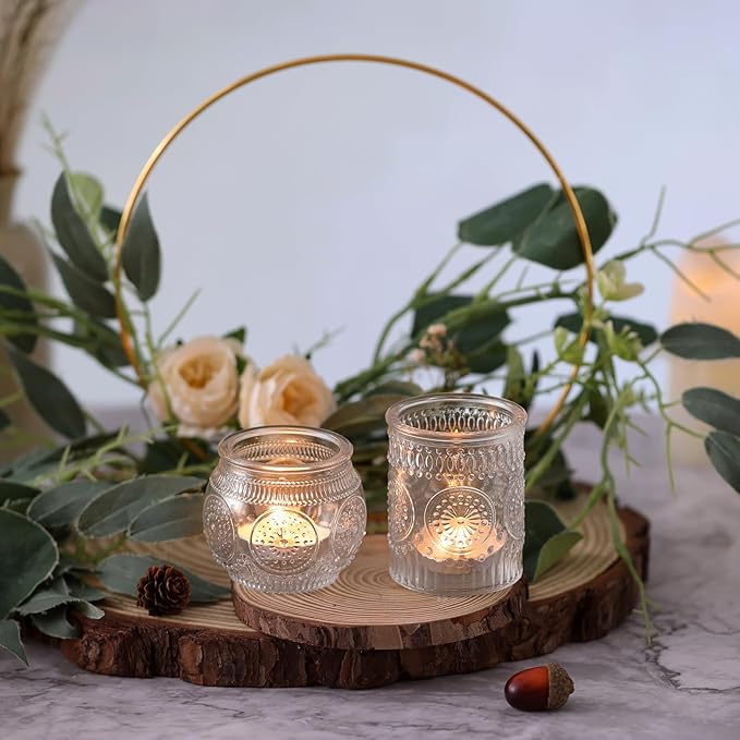 DARJEN Clear Votive Candle Holders Set of 36 - Image 5