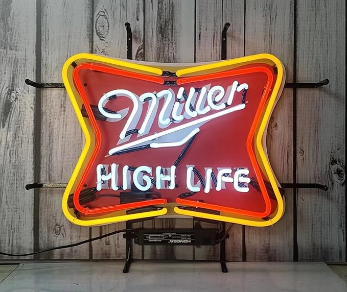 Neon Signs Beer Bedroom Miller High Life Beer Glass Neon Signs - Image 3