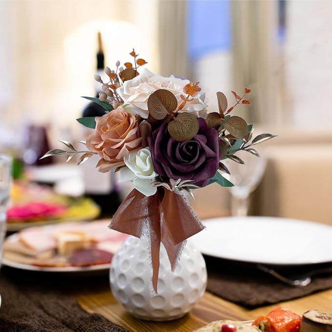 CherishedMoments Set of 6 Assorted Flower Centerpieces Mini Floral Wedding - Image 8