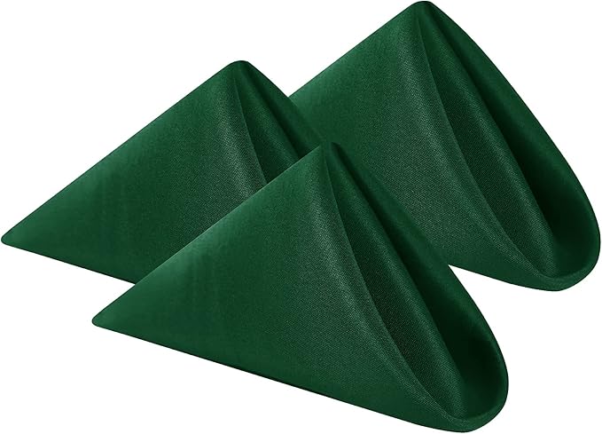 Cloth Napkins 20x20 inch Washable Polyester Dinner Napkins Soft Table Napkins by Cupuamon