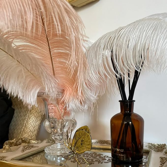 Happy Feather 16-18 inch Pink Ostrich Feathers Cratfs - Image 3