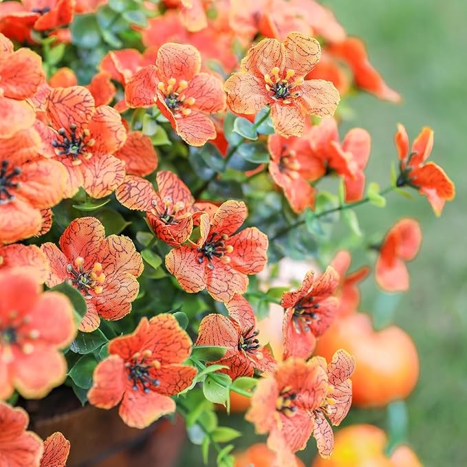 HyeFlora Artificial Flowers for Outdoor Indoor Garden Home Decoration, Faux - Image 5