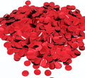 Red Metallic Foil Confetti Round Dots Glitter Table Confetti by SIPRKAICT