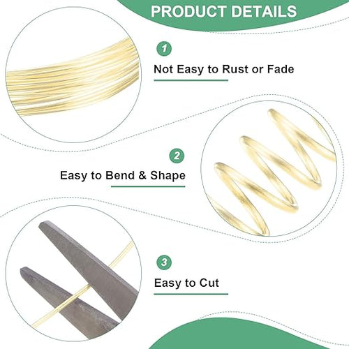1 mm/18 Gauge Copper Wire for Jewelry Making, 5.2FT Copper Beading Craft Wire - Image 2