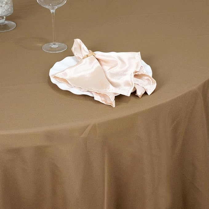 Efavormart Round Tablecloth, 132 Inch Stain & Wrinkle Resistant Washable Table - Image 9