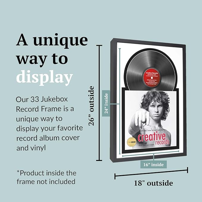 Creative Picture Frames 16" x 24" Jukebox Vinyl Frame Display - Image 2