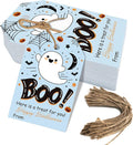 Aukolass 50Pcs Boo Gift Tags, Halloween Treat Tag by Aukolass