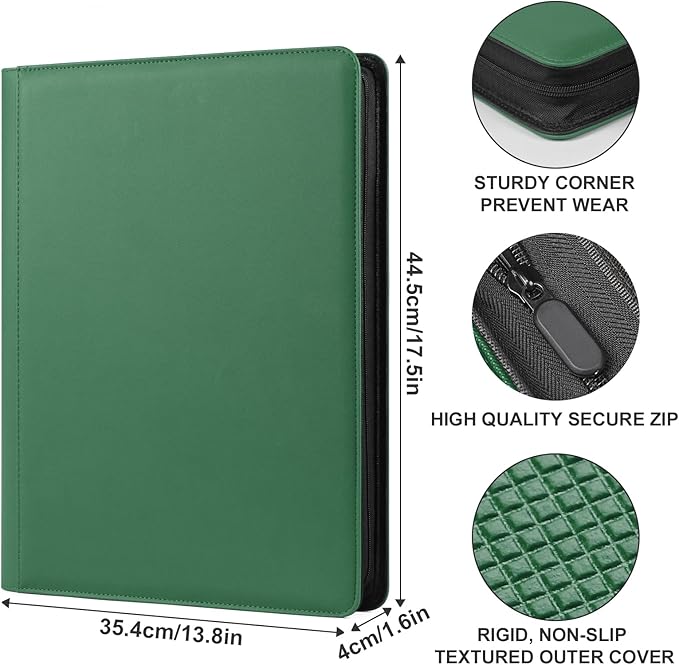 GEAoffice Premium 1000 Trading Card Binder, Large Side Loading 16 Pocket Card - Image 5