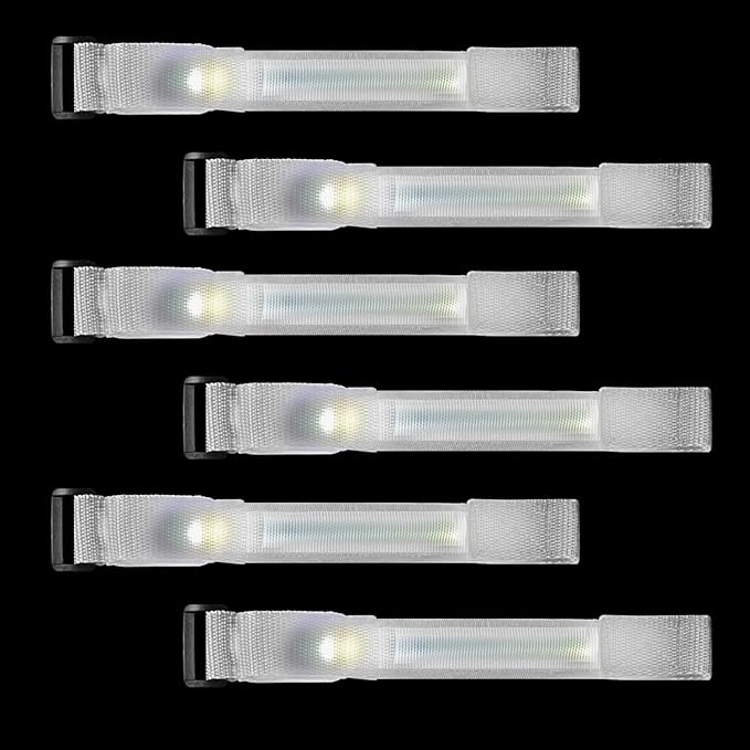 M.best 8pcs LED Light Up Bracelets Glow Flashing Wristbands Glow in The Dark - Image 3