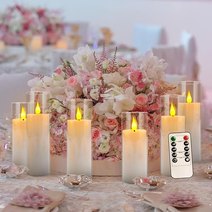 Set of 24 Flickering Flameless Candles Battery Operated - Image 4