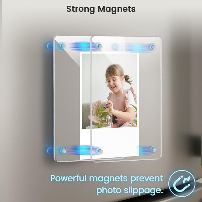 DomeStar Magnetic Acrylic Picture Frame 2.4 x 3.5 Inch, 8 Pack Double-Sided - Image 6