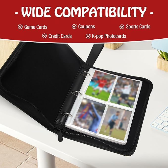 Madrigal Trading Card Binder 4 Pocket, 400 Pockets Card Holder - Image 5