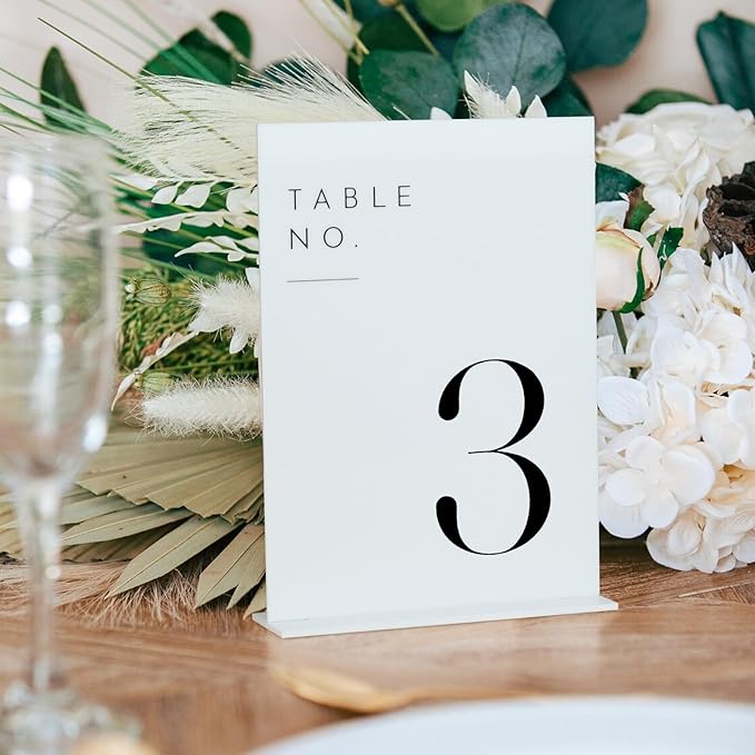 JINMURY White Wedding Table Numbers 1-30 - Image 3