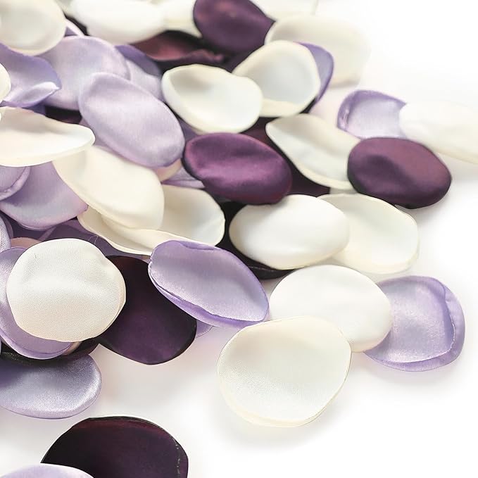 Floroom 300pcs Rose Petals Lilac Plum Faux Silk Flower Petals by Floroom
