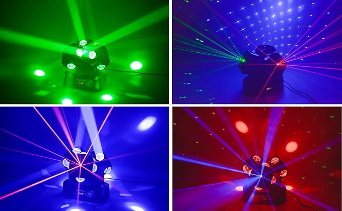 Moving Head DJ Light DMX 512 Strobe Lighting LED - Image 7