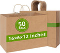 Johuivo Brown Paper Bags with Handles, Recyclable Kraft Gift Bag and Retail Bag by Unknown